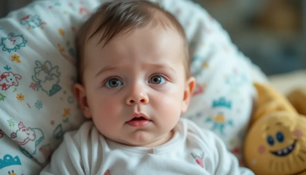 Bébé 3 mois regard vague signe fatigue précoce.