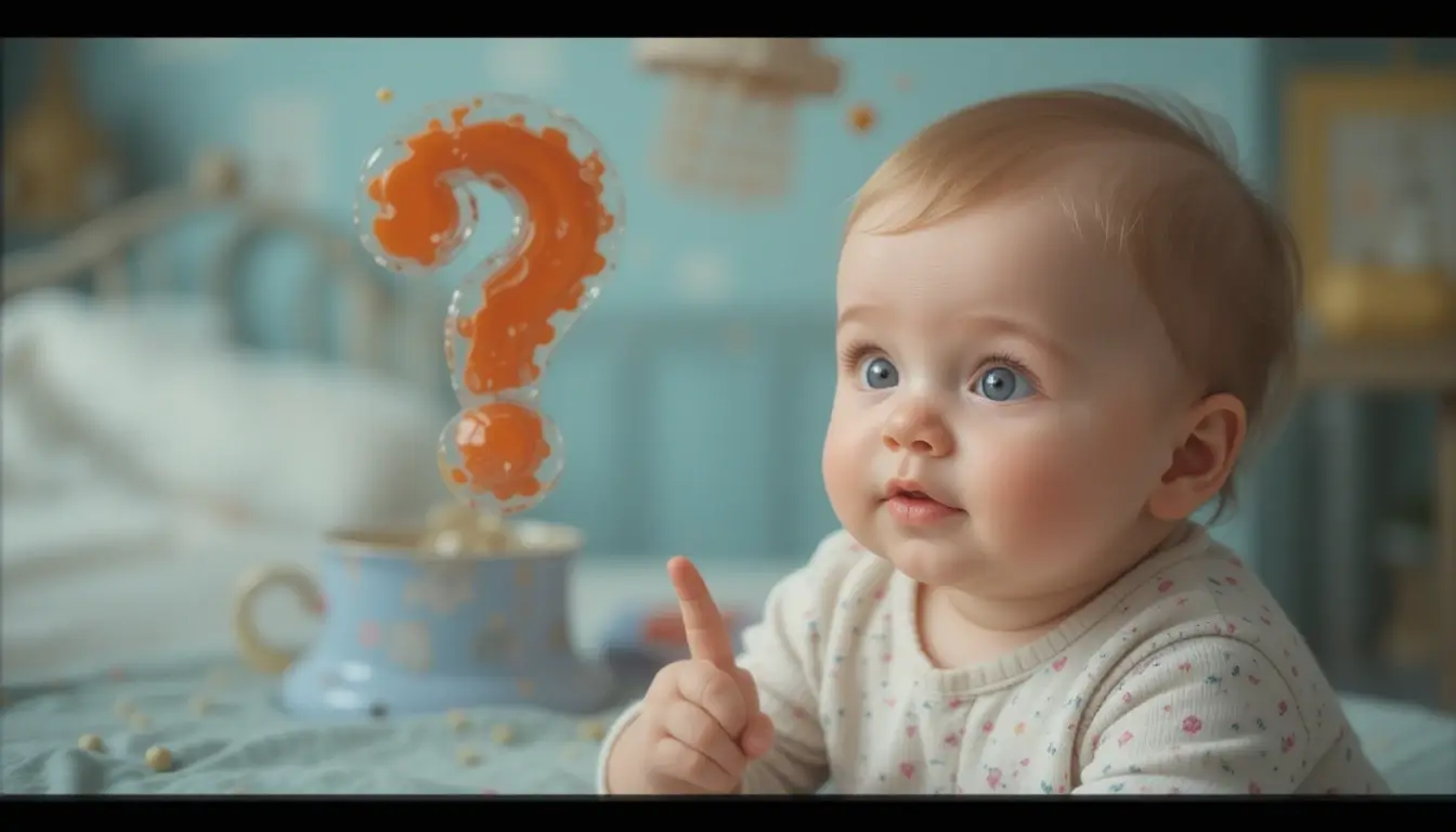 Un bébé qui se pose des questions.