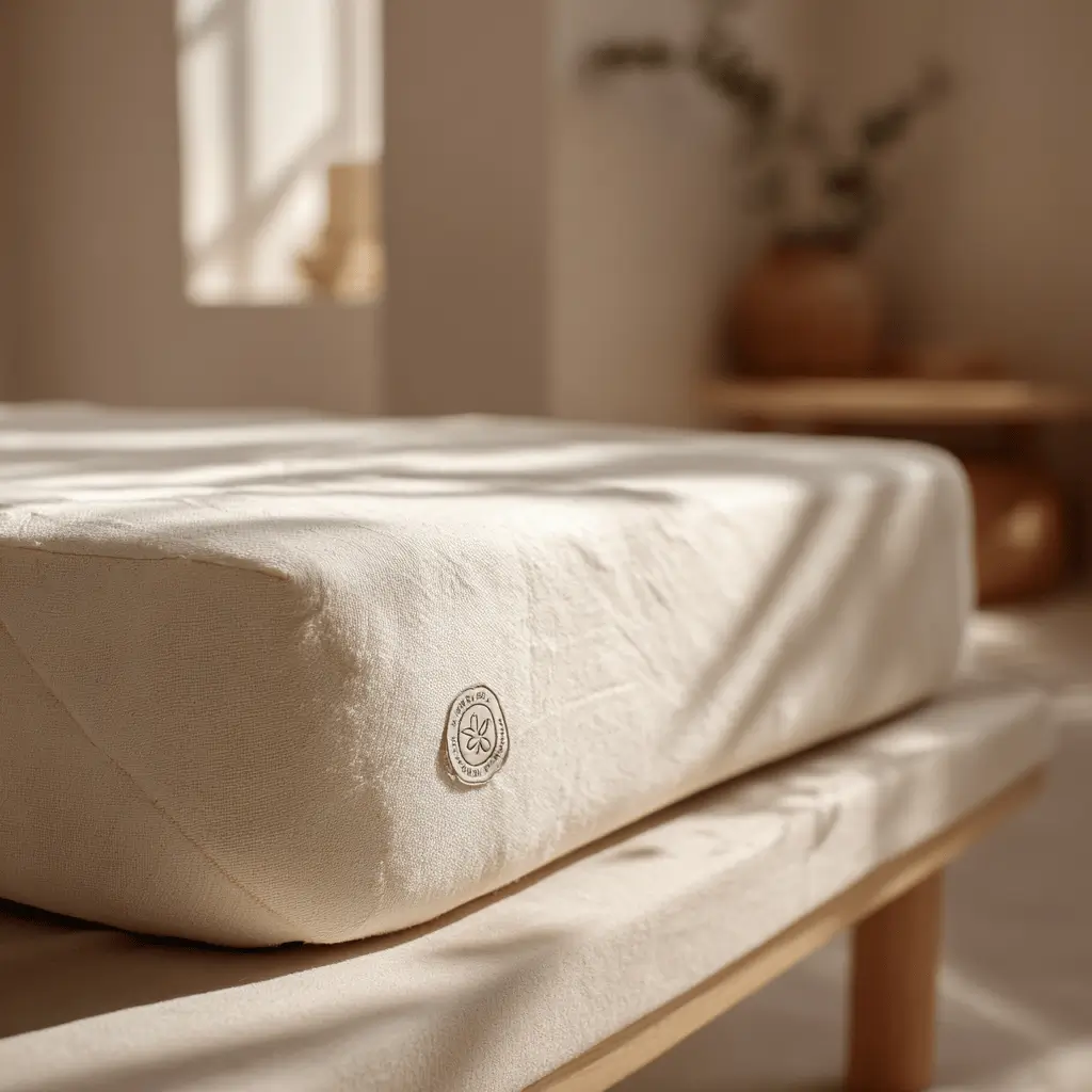 Matelas ferme de bébé, hypoallergénique et anti tâche.