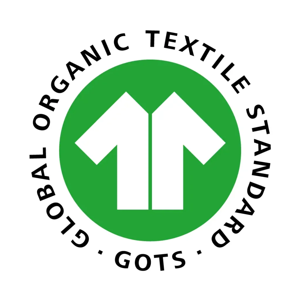 Logos des certifications textiles importantes pour bébé : GOTS