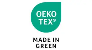 Logos des certifications textiles importantes pour bébé : OEKO-TEX Made in Green.